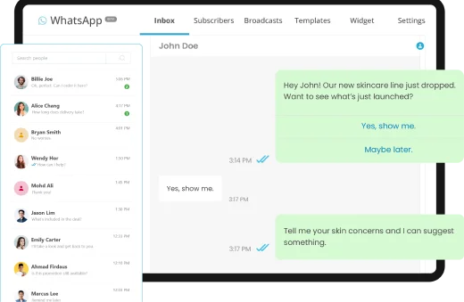 Manage conversations in one inbox